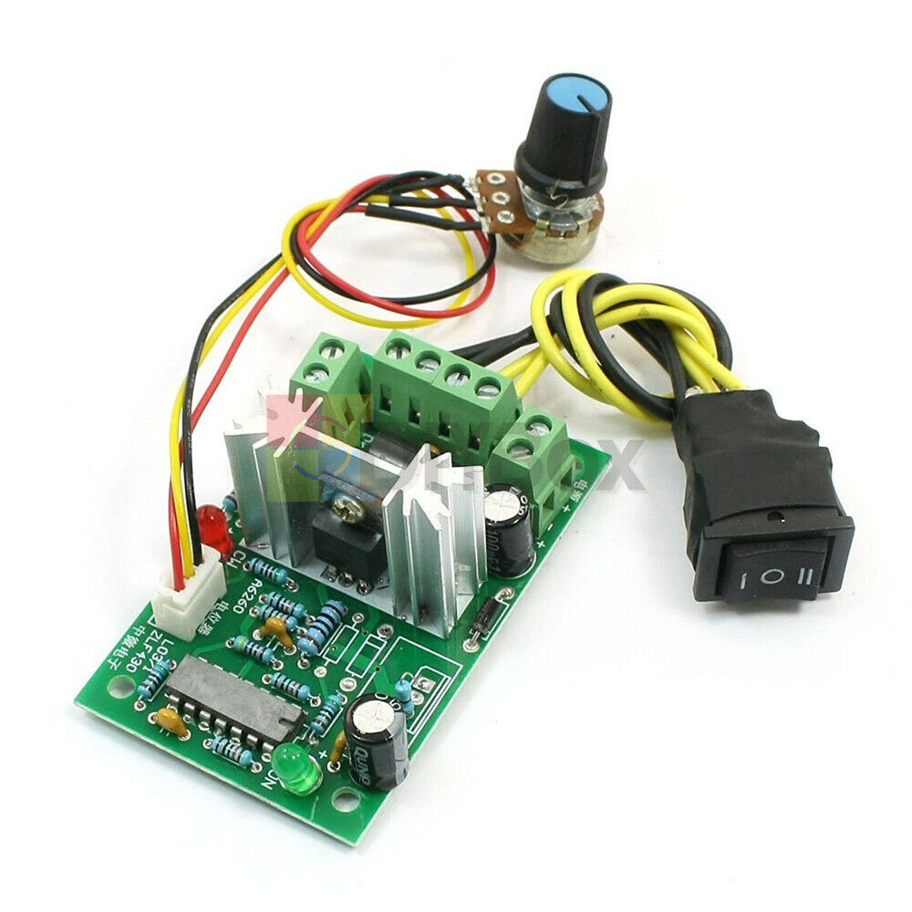 10-36V DC Motor Speed Controller Reversible PWM Control Forward / Reverse switch