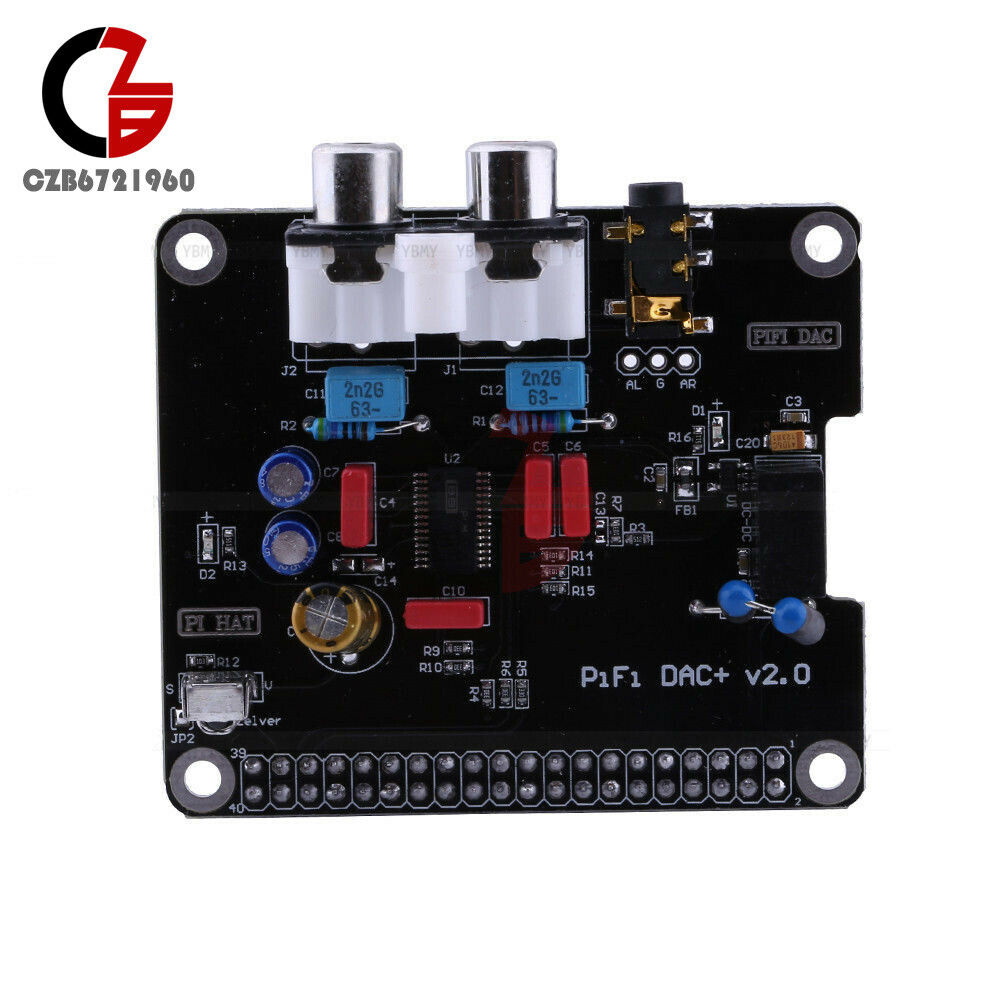 PCM5122 HIFI DAC Audio Sound Card Module I2S interface for Raspberry Pi 2 B+