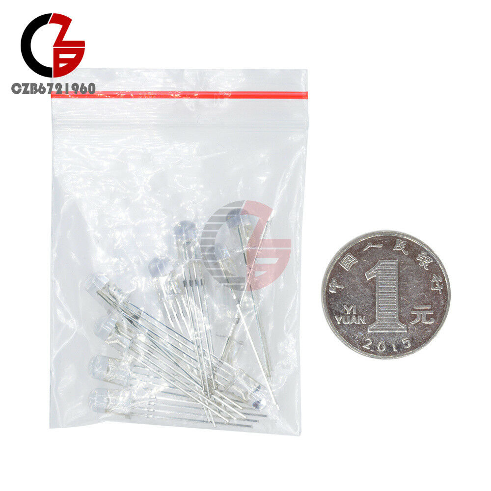 20PCS 4pin RGB Tri-Color Common Anode 5mm LED light Red Green Blue