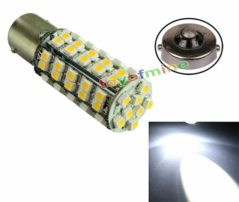 1Pcs Warm White BA15s 1156 1210 68 SMD LED Car Turn Tail Signal Light lamp Bulb