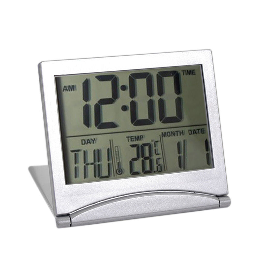Digital LCD Weather Station Folding Temperature Travel Thermometer Hygrometer