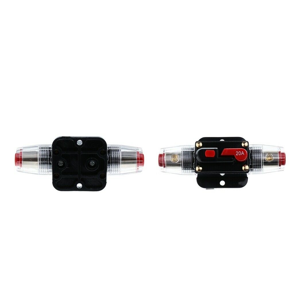 3X 12V-24V Car Audio Inline Manual Reset Circuit Breaker Fuse Switch 20AMP