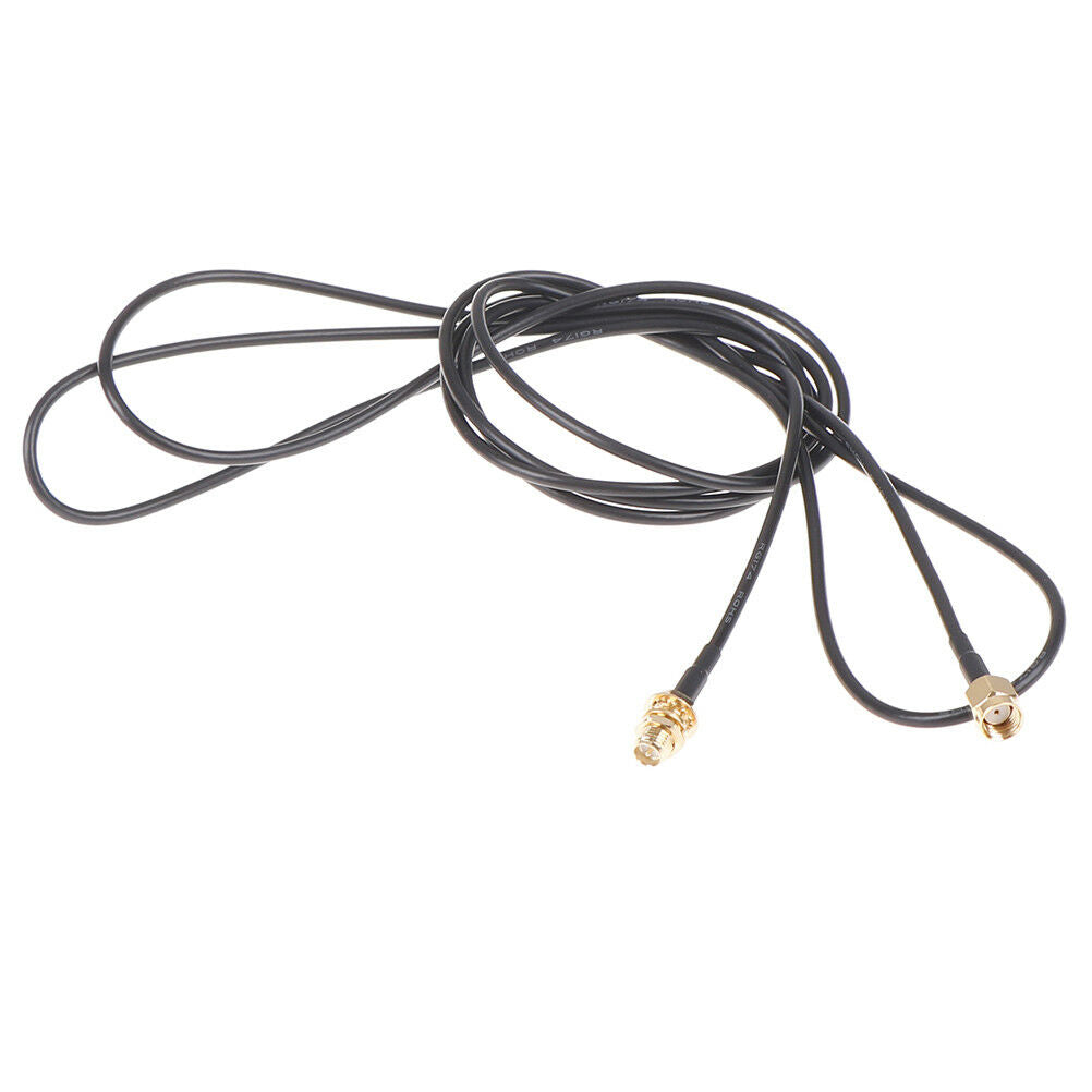 1PC 1m WiFi router antenna extension cable cord RG174 RP-SMA male to femal.l8