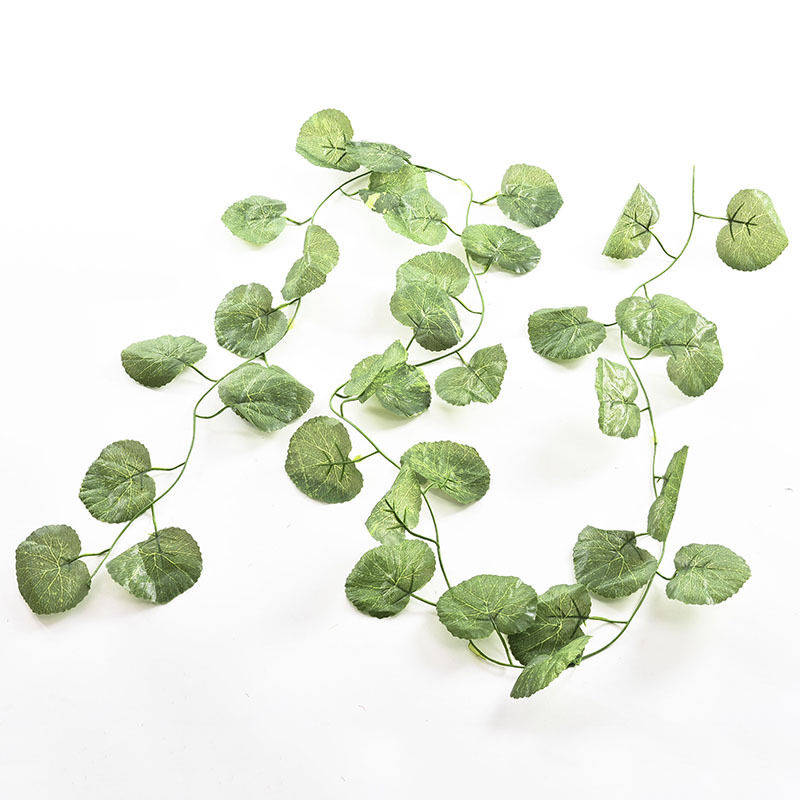 Artificial Plastic Begonia Leaf Garland Plants Vine Foliage Flower Home Decor.DD