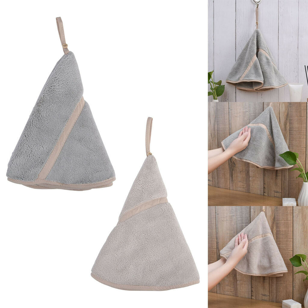 2x Hand Bath Face Towel Soft Skin-friendly Wash Cloth Hanky Water Absorbing