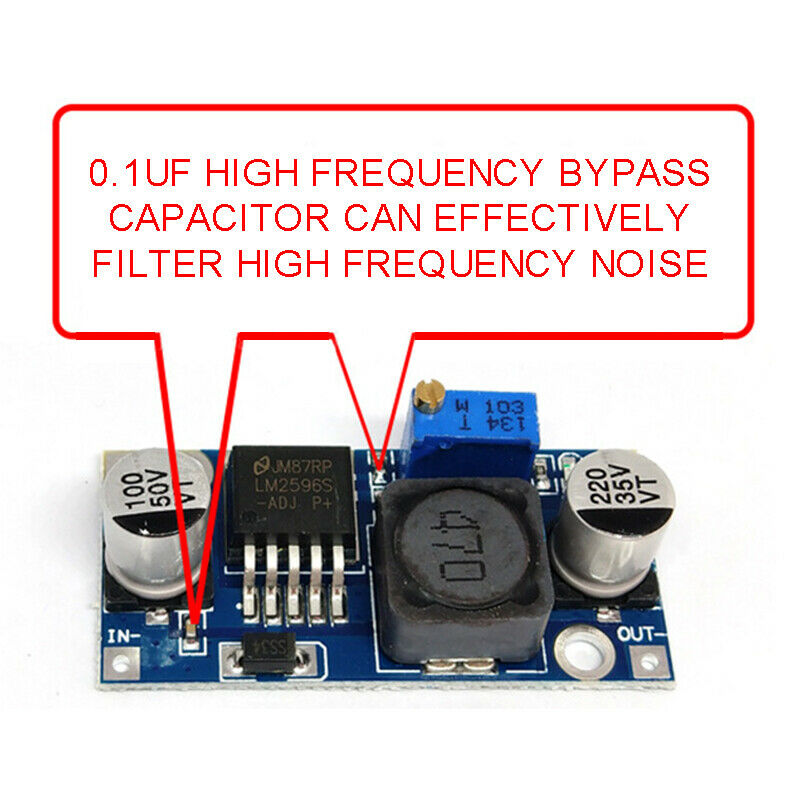 LM2596S DC-DC 3A Buck Converter Step-Down Voltage Regulator with LED voltmeter