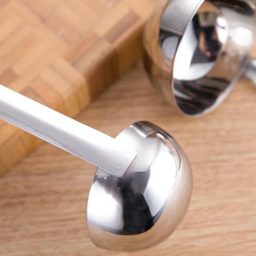 Stainless Steel Soup Gravy Pan Ladle / Dipper Kitchen Tool Utensil 90ml