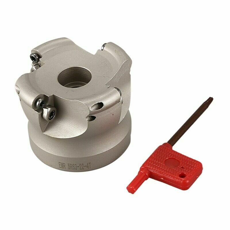 EMR5R63-22-4T 4F Indexable Face End Milling Cutter For RPMW1003 Carbide Insert