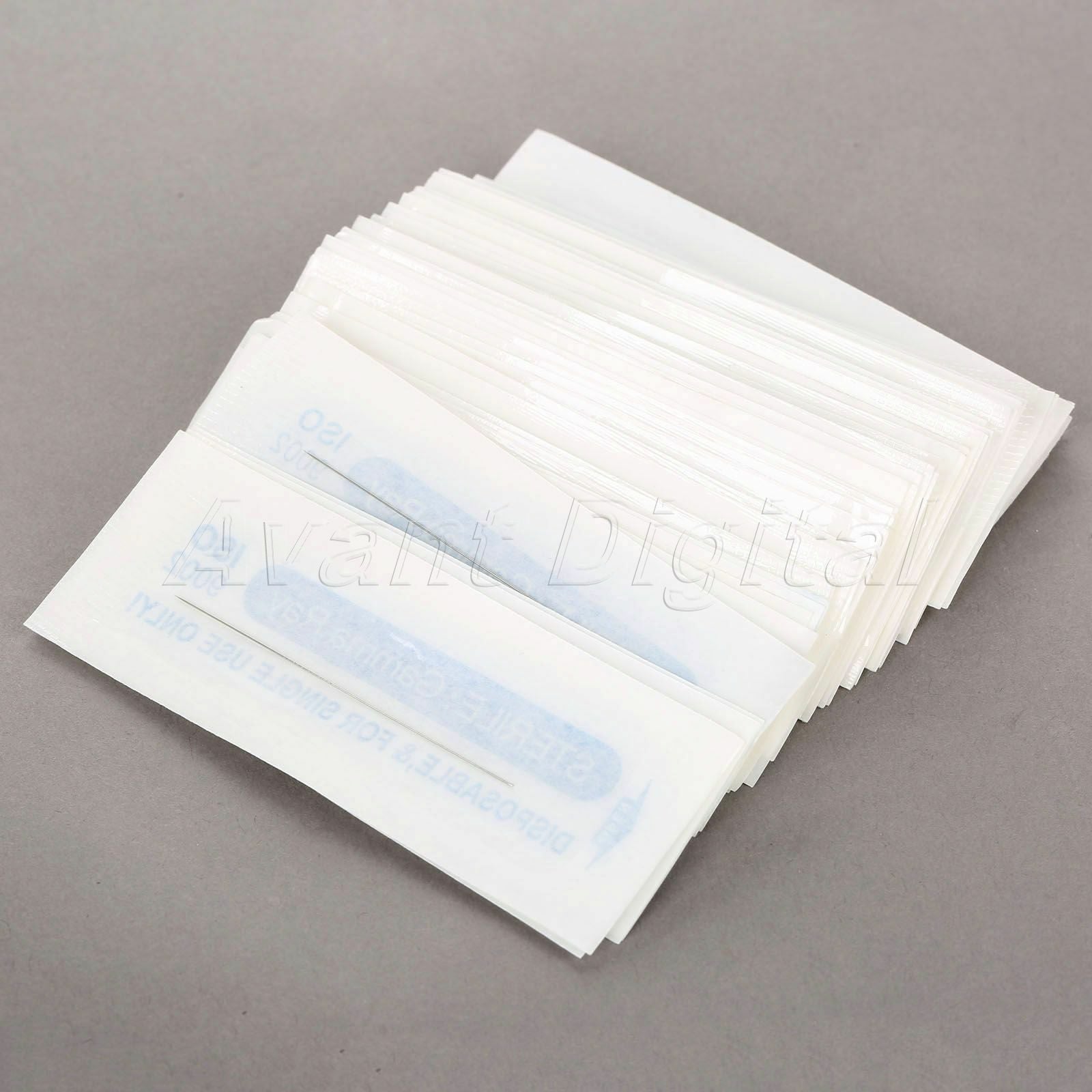 50pcs Stainless Steel 0.3mm 1R Permanent Eyebrow Needles Tattoo Makeup Accessory