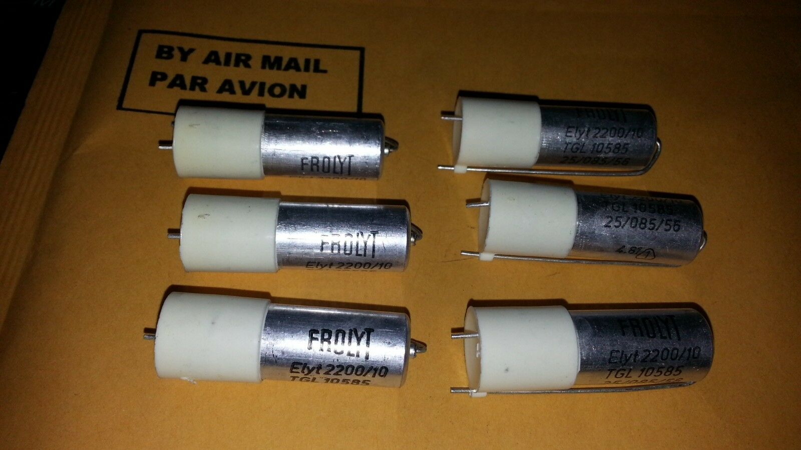 20pcs NOS FROLYT TGL10585 2200UF 10V AUDIO GRADE CAPS !