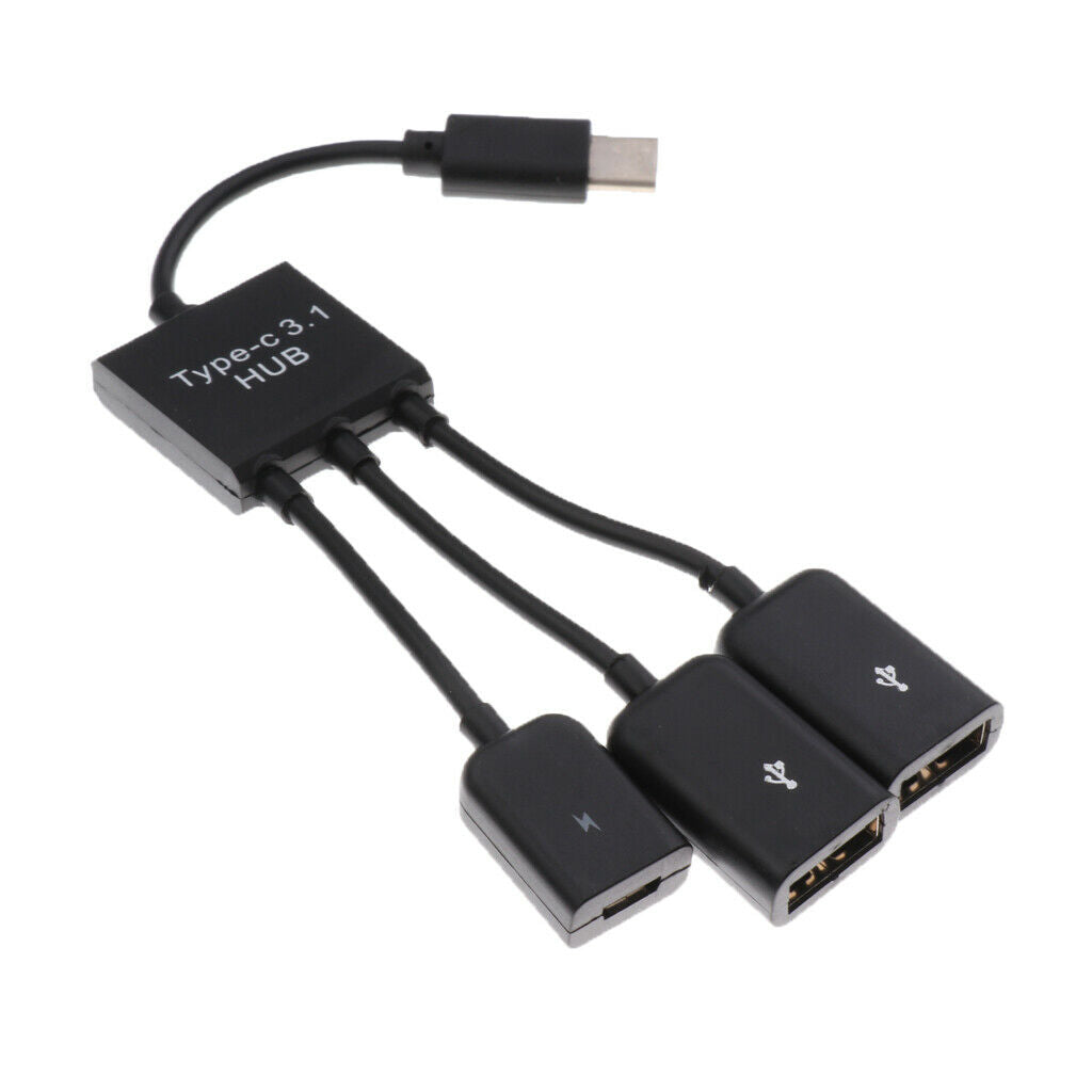 USB Type C Male To Micro USB 2USB2.0 Host OTG With Micro USB Cable For Phone