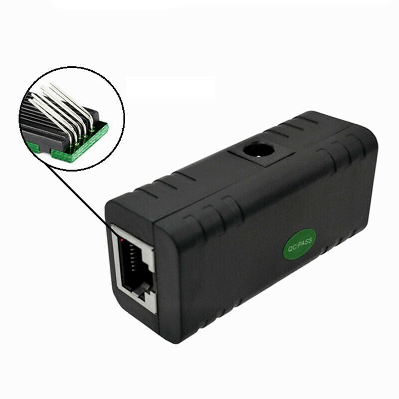10/100 Mbp RJ-45 Passive DC Power Over Ethernet Injector Splitter For IP Camera