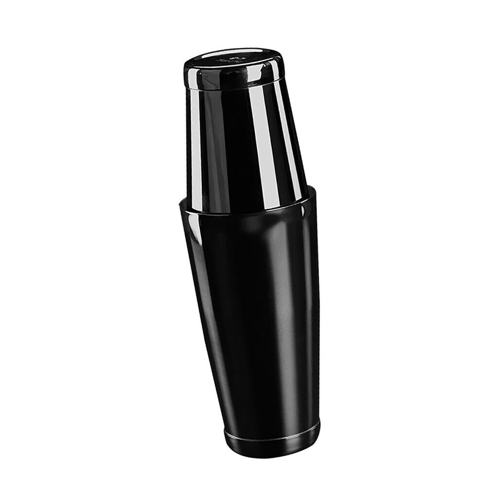 Stainless Steel 800ml Boston Can & 500ml Flair Tin set Cocktail Tools Black