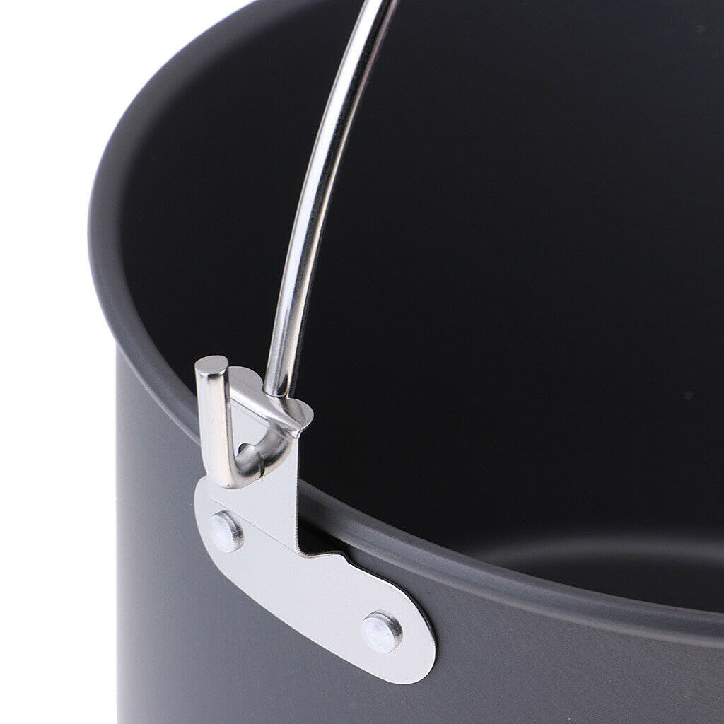 Large Capacity Camping Hiking Hanging Pot Outdoor Stockpot Soup Pot 235mm