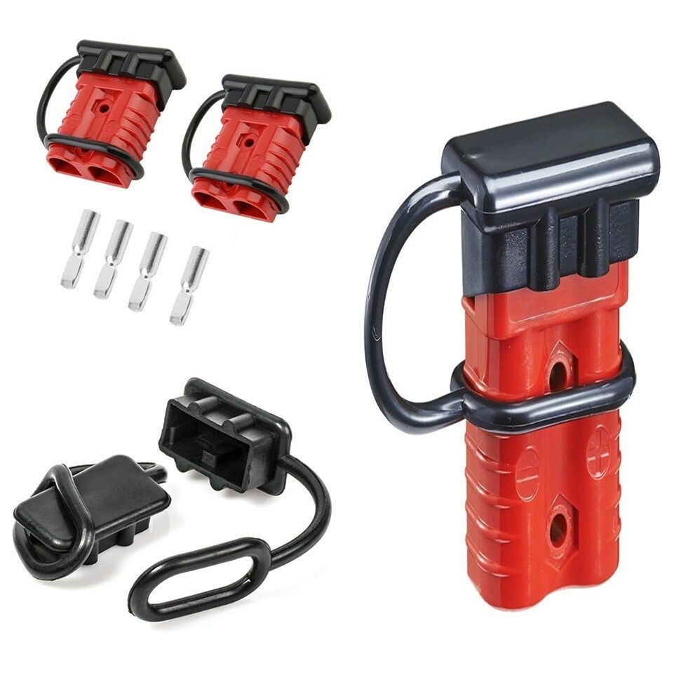 Durable 175 Amp Battery Power Plug Battery Power Cable Connector+Terminal Pins