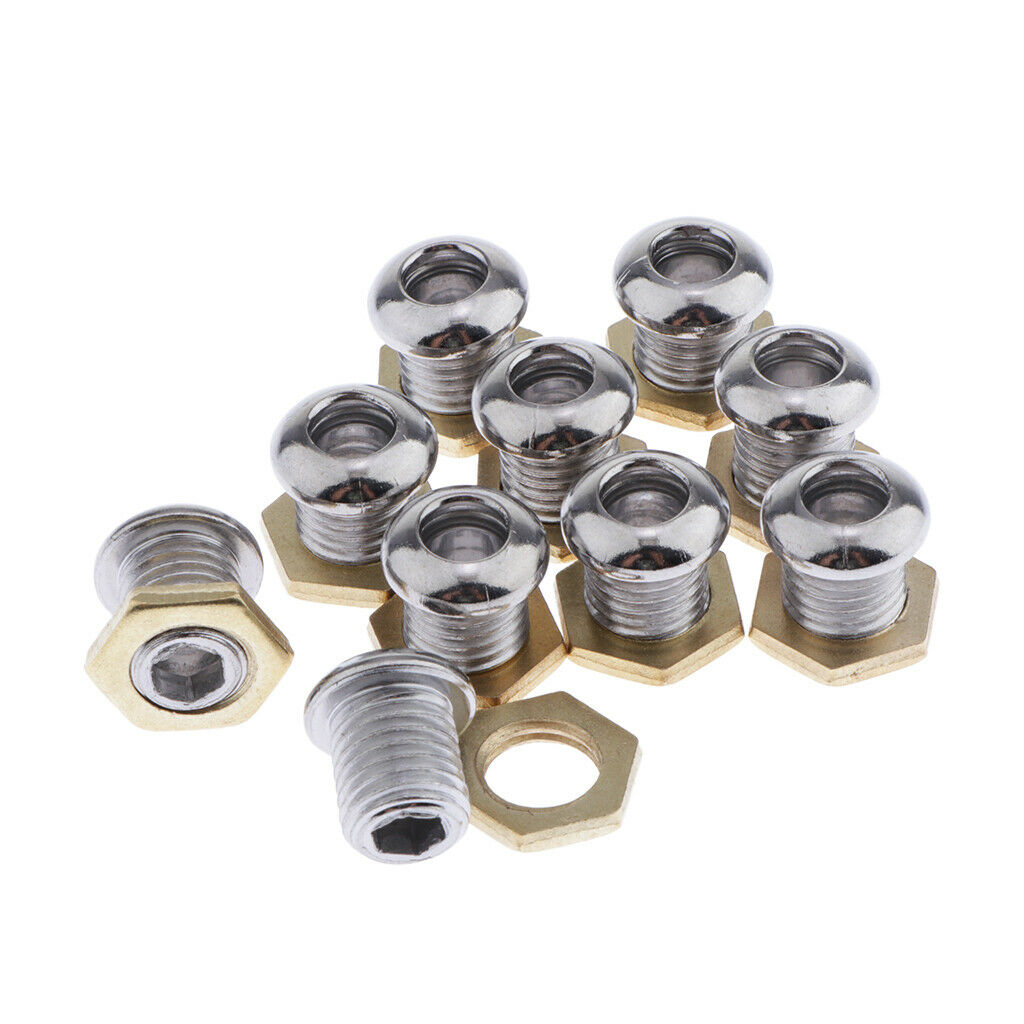 50pcs/pack Drum Strainer Drum Air Vent Chrome for Bass Drum Kit Parts Accs