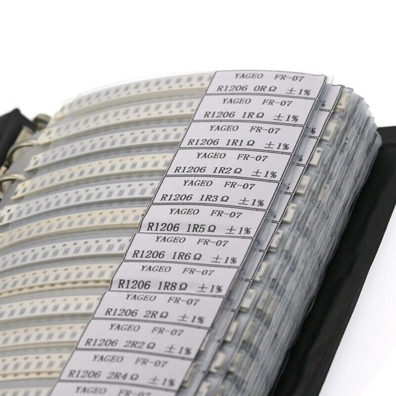 4250 PCS RC0603 FR-07 0603 1% SMD Resistor Sample Book 0R-10M Tolerance 170 VaI6