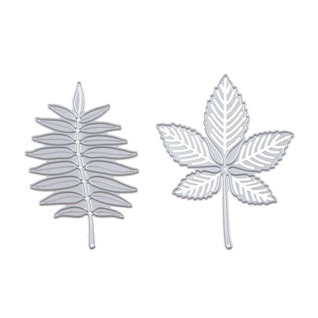 2pcs DIY Cutting Die Stencil Scrapbook Album Paper Card Embossing Craft-Leaf