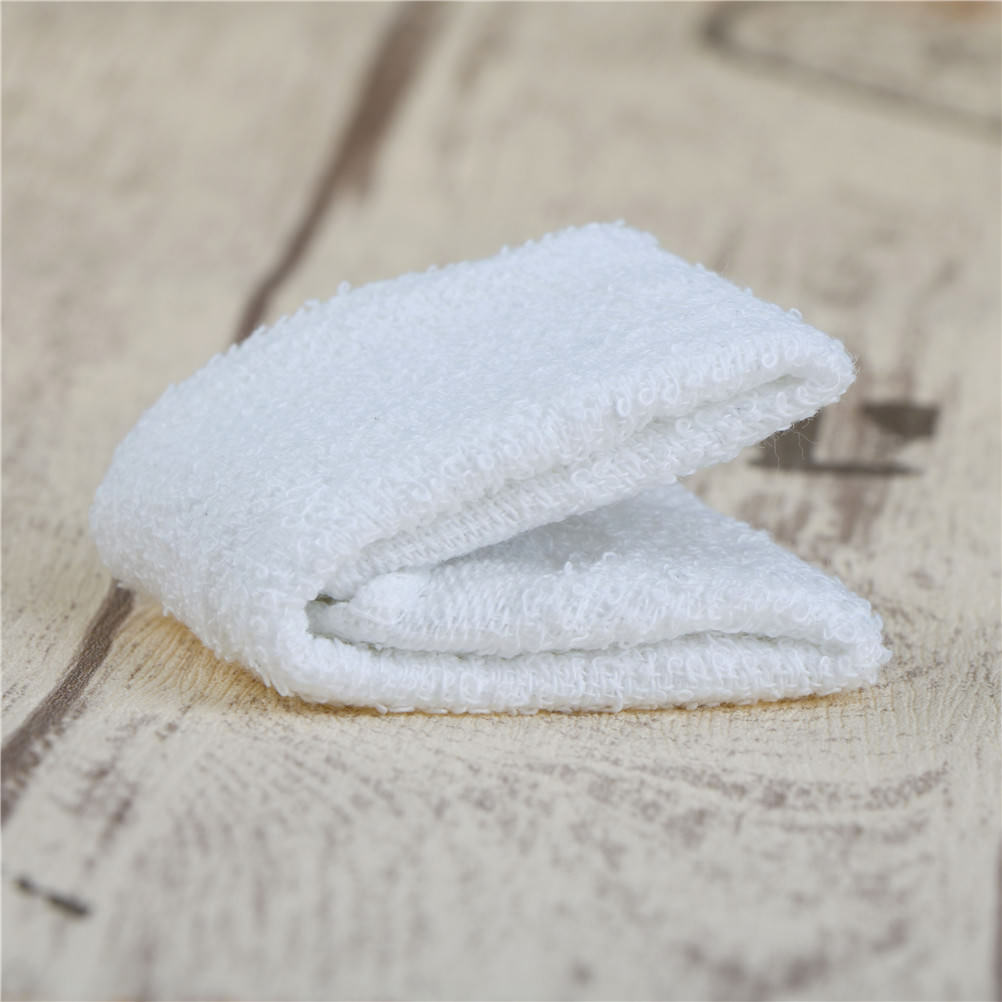 Novelty 6pcs White Square Cotton Face Hand Car Cloth Towel House Cleaning BDAU