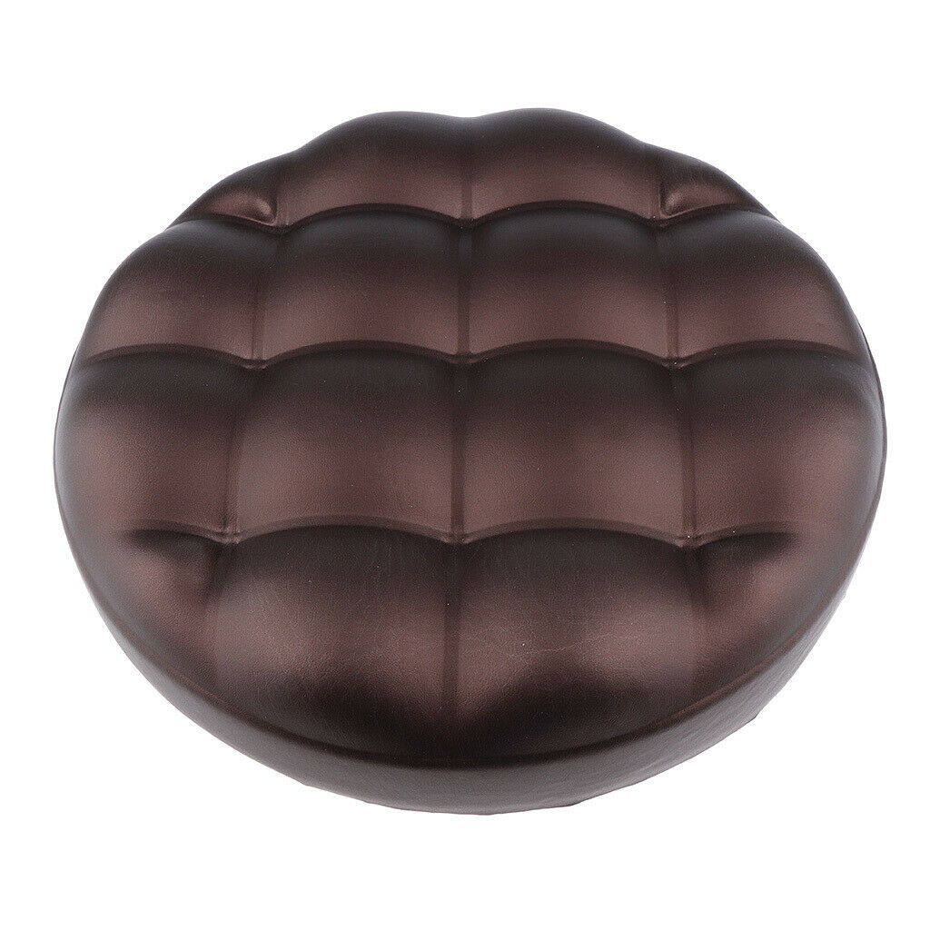 Soft Removable Bar Stool Replacement Cushion Round Standard Chair Seat Brown