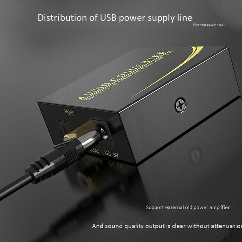 Digital Optical Coaxial Audio Converter 5.1 Channel Decoder Spdif Audio ConverO1