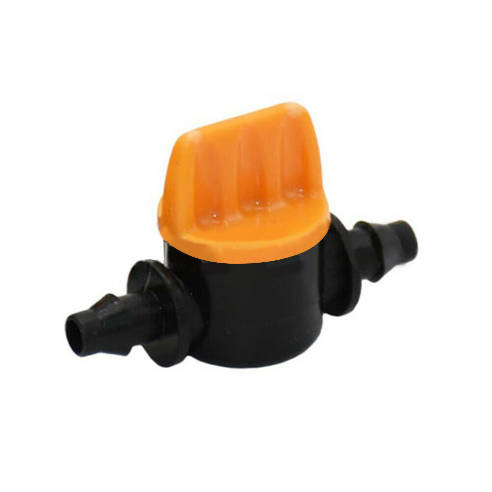 10Pcs 4/7mm Micro Hose Garden Irrigation Barbed Water Flow Control Valve Drip