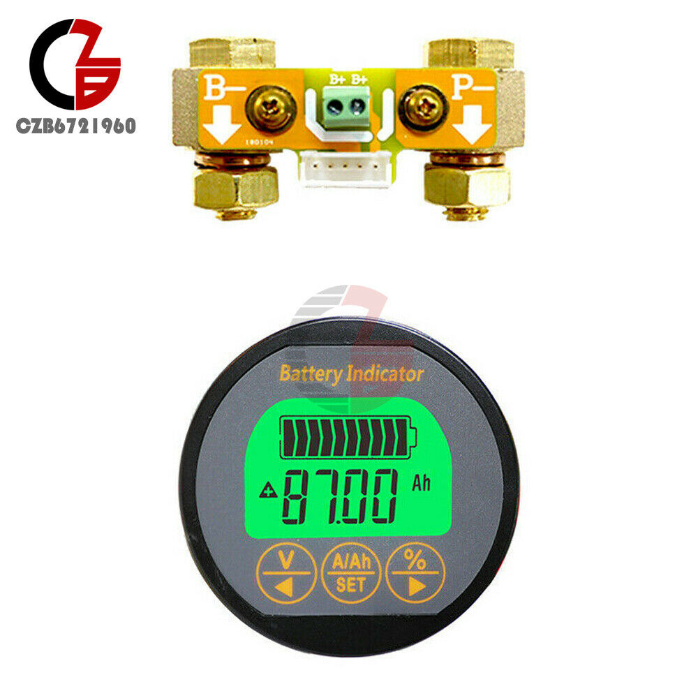DC8-80V 50A TR16 Battery Capacity Tester Coulometer Battery Indicator Coulometer