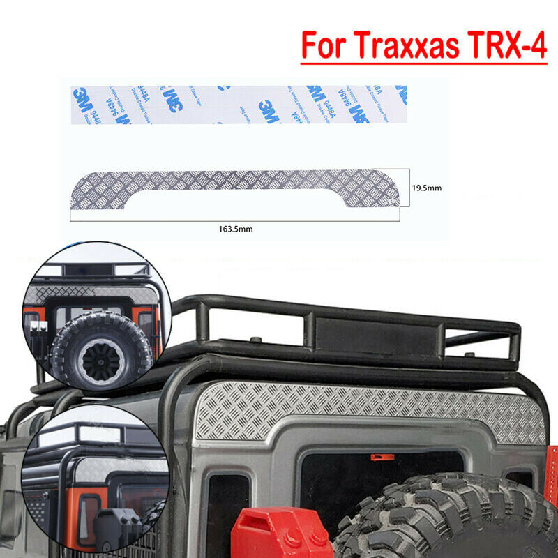 Tailgate Top Anti-skid Plate Metal Decoration For 1/10 RC Traxxas TRX4 Defender
