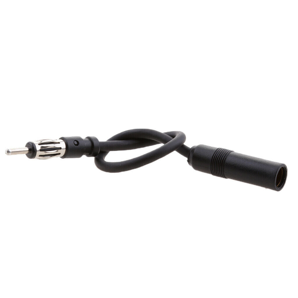 Universal Auto Car Antenna Extension Cord Male Female AM/FM Radio Cable 25cm