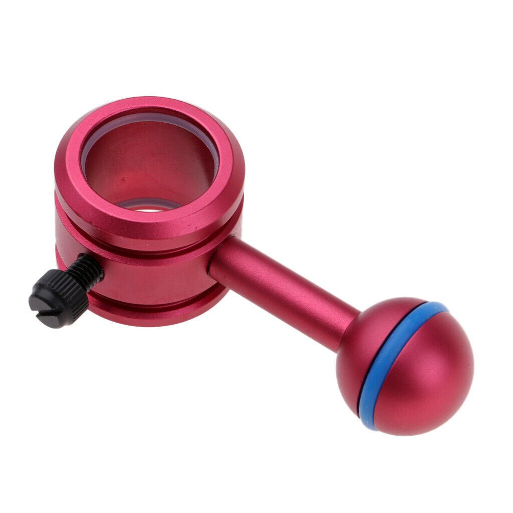 2pcs Metal Underwater Ball Joint Bracket Light Lamp Holder Flashlight Stand