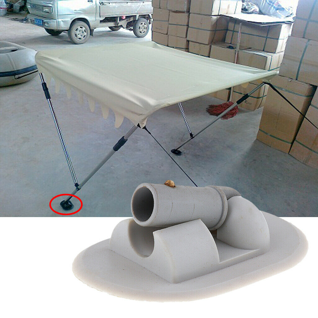 2Pcs Speedboat Fishing Inflatable Boat PVC Awning Awning Deck Bracket