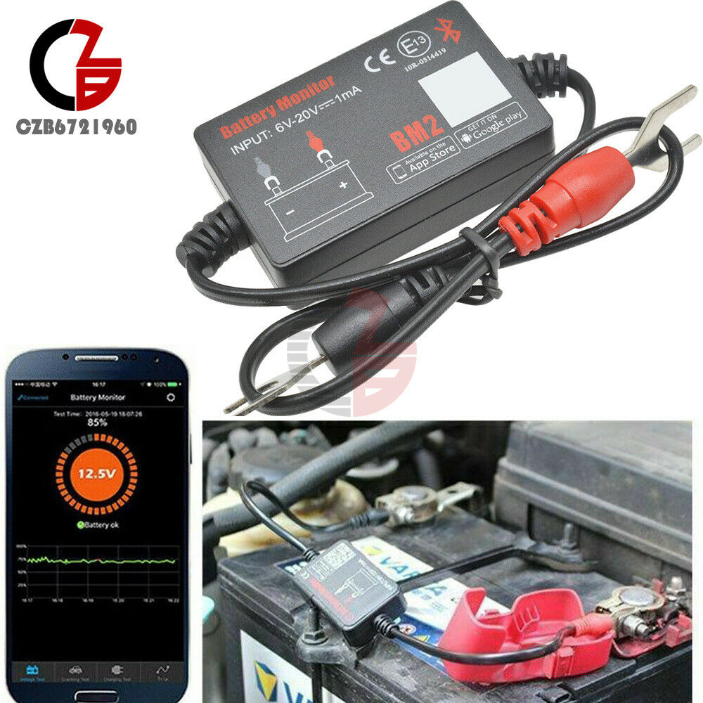 12V BM2 Car Battery Monitor via Bluetooth 4.0 Voltage Meter Tester Auto Alarm