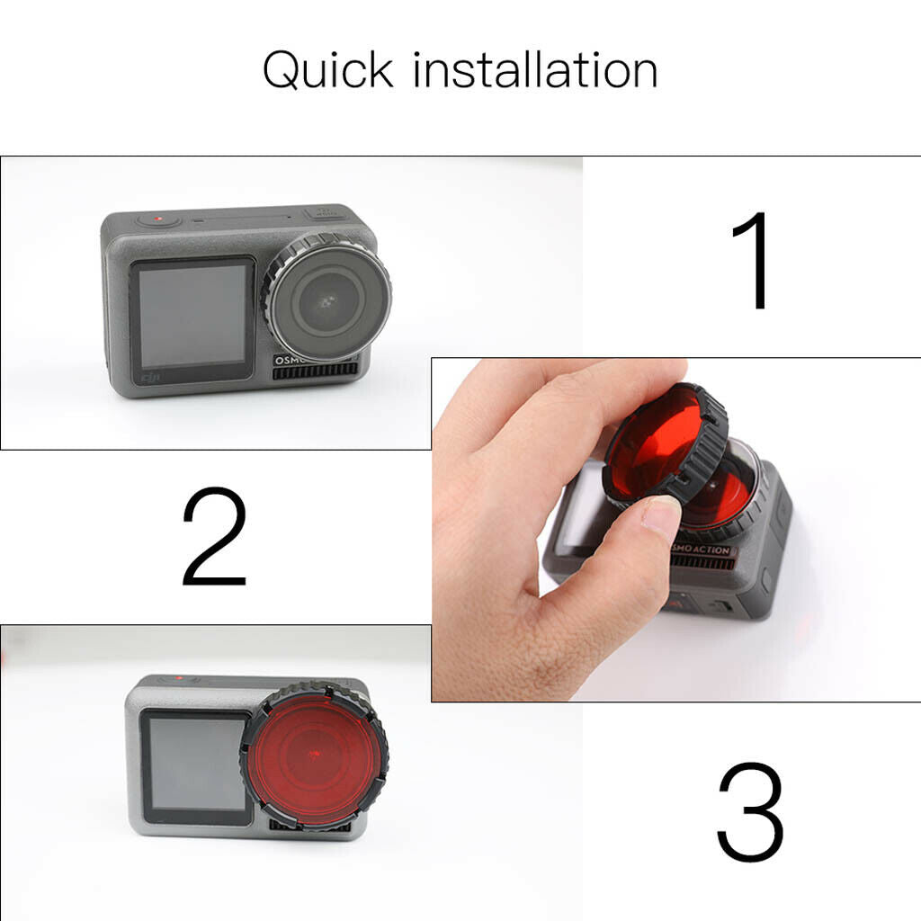 Camera Accessories Red Dive Filter for DJI Osmo Action Camera