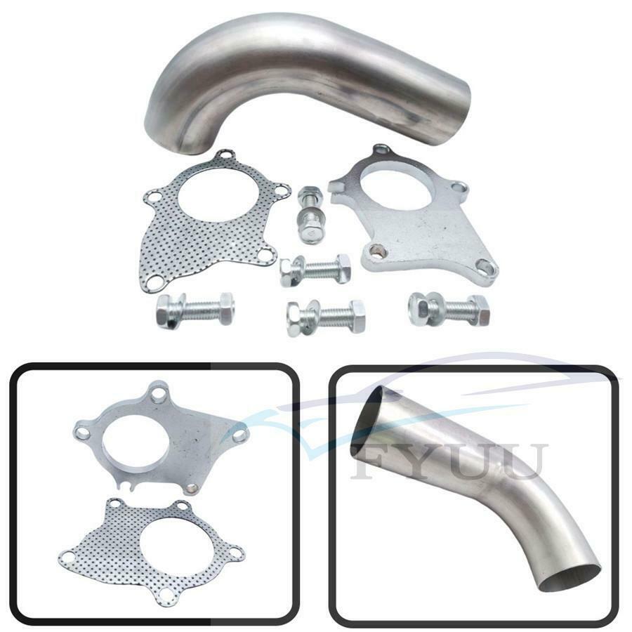 T3/T4 T04E 5 Bolt Flange Stainess 2.5" Turbo Exhaust Downpipe/Dump Pipe + Gasket