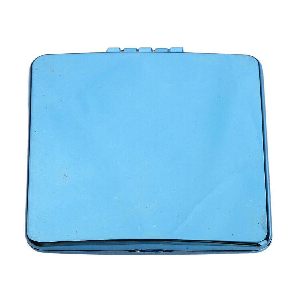Round Lady Makeup Mirror Portable Compact Pocket Beauty Cosmetic Mirrors - Blue,