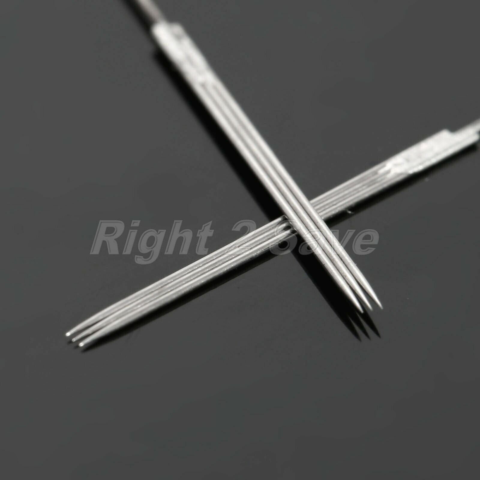 100pcs 3F Eyebrow Tattoo Needles Permanent Makeup Medical Grade Stainless Steel
