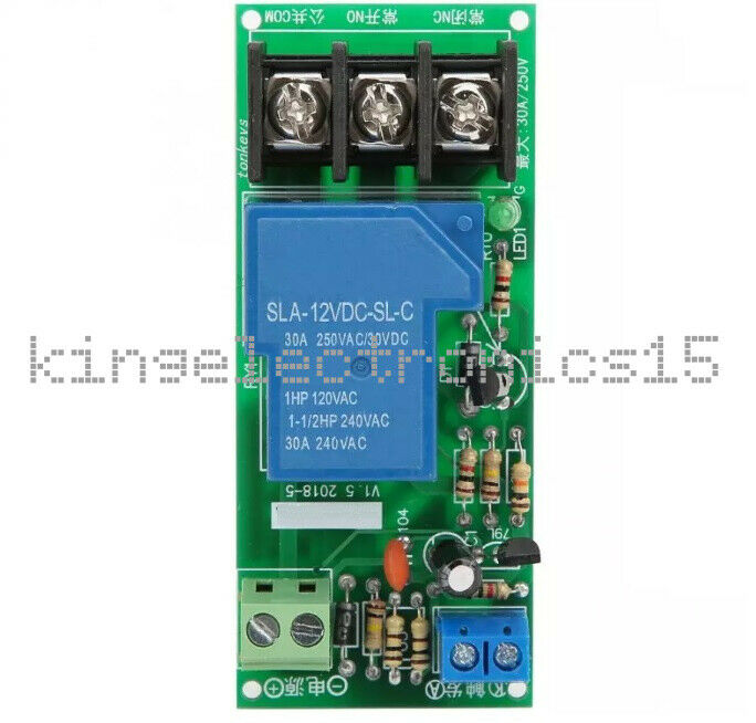 DC 12V 30A Timer Delay Relay Module Timing on/off Relay Switch 0~60minutes