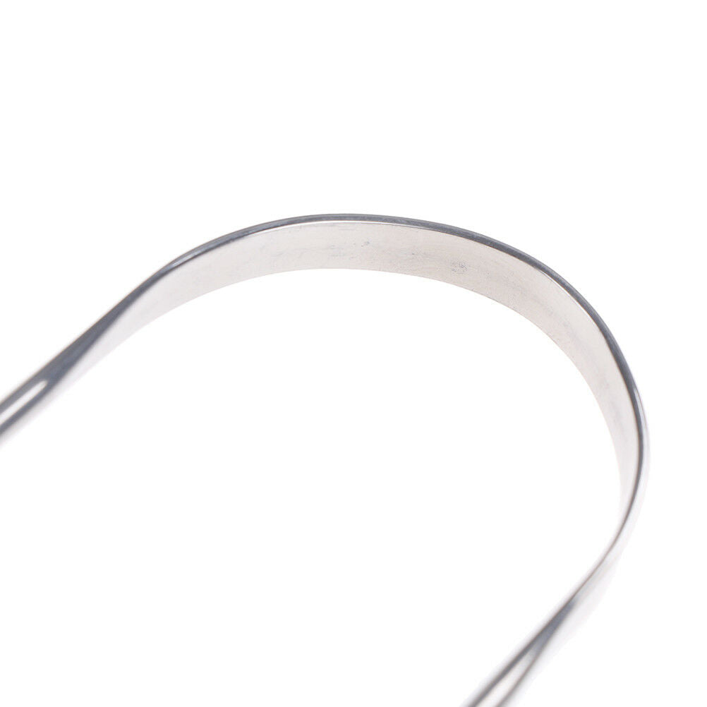 1 Pc Stainless Steel Tongue Cleaner Scraper Oral Care Bad Breath Sweeper T.l8