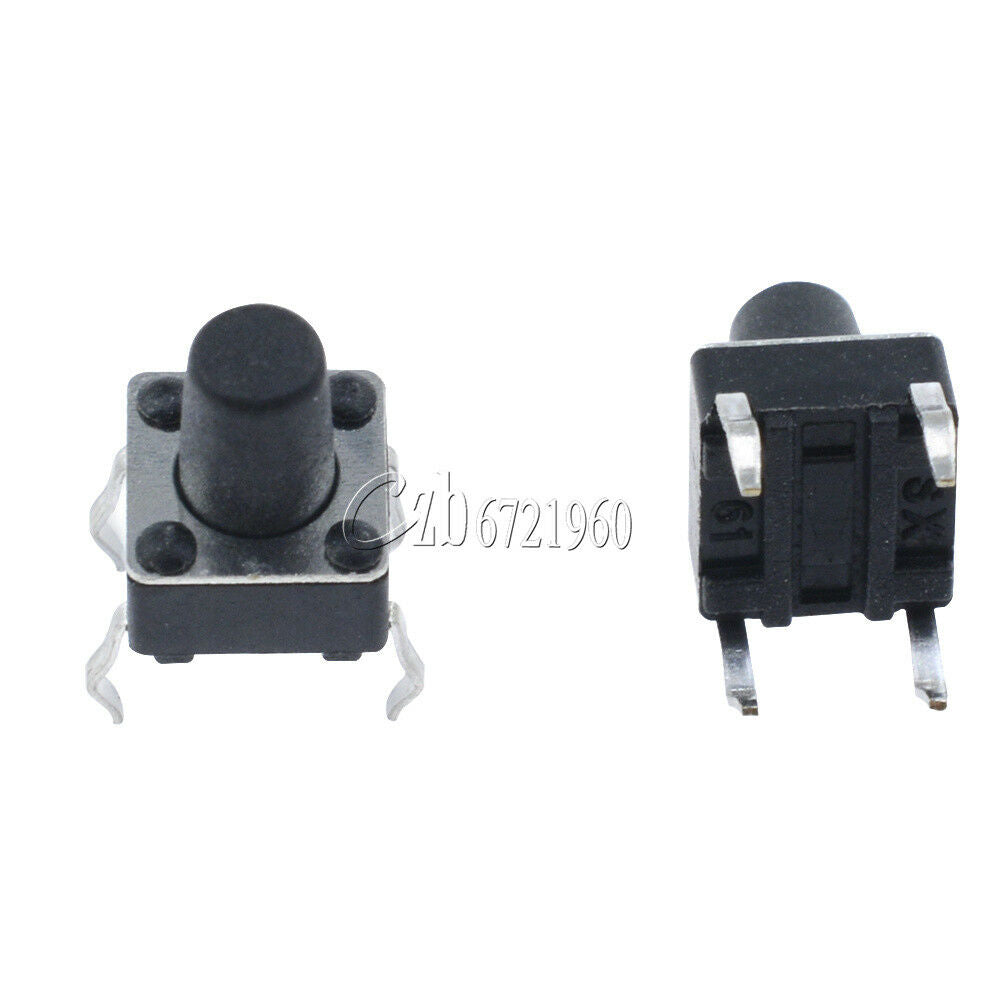 30Pcs Tactile Push Button Switch Tact Switch 6X6X8mm 4-pin DIP