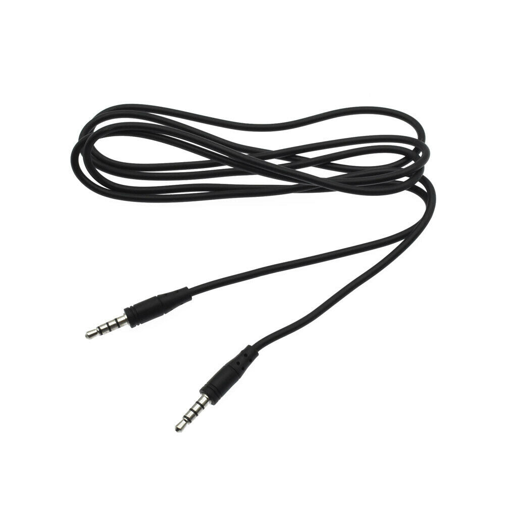 4 Pole 3Ring 3.5mm Jack Male To Male Earphone Headphone Audio Extension Cable 1M