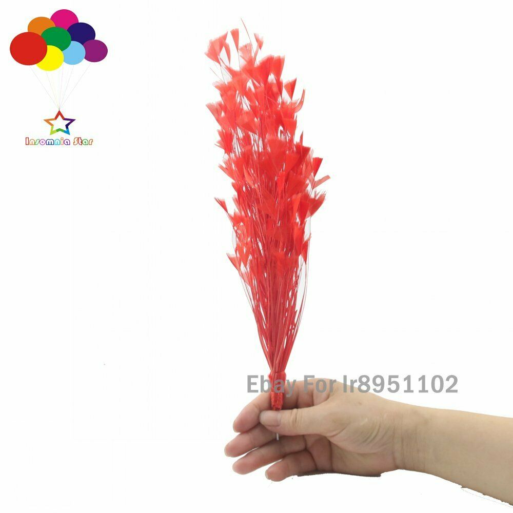Red 1 Pcs 30CM Turkey Feathers for DIY Jewelry Wedding Party Decoration Corsages