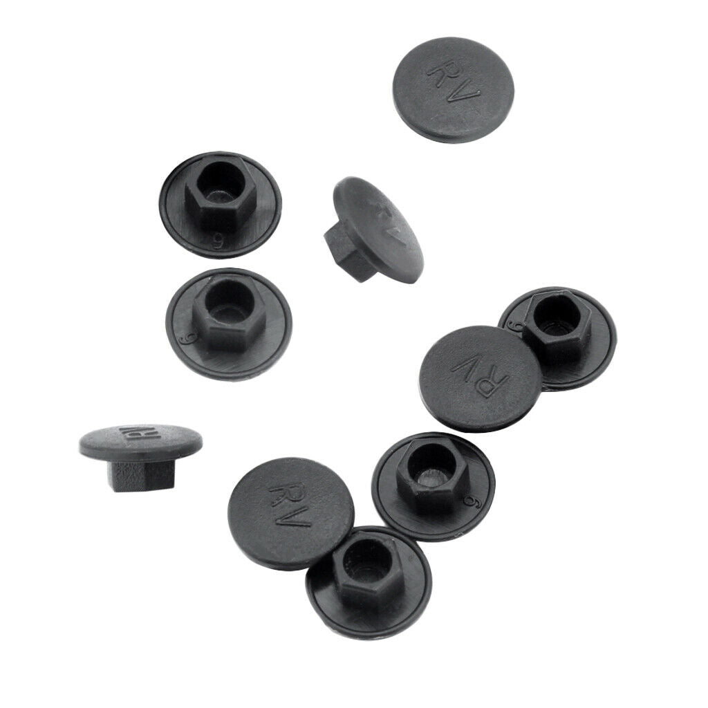 10pcs Hex Socket Allen Bolt Screw Hexagon Head Hedset   Protector M6 Black