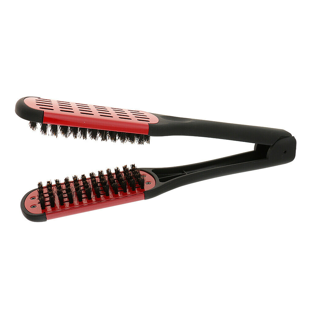 Hair Straightening Hairdresser Hair Straightener Brush Combing Hair Styling Comb