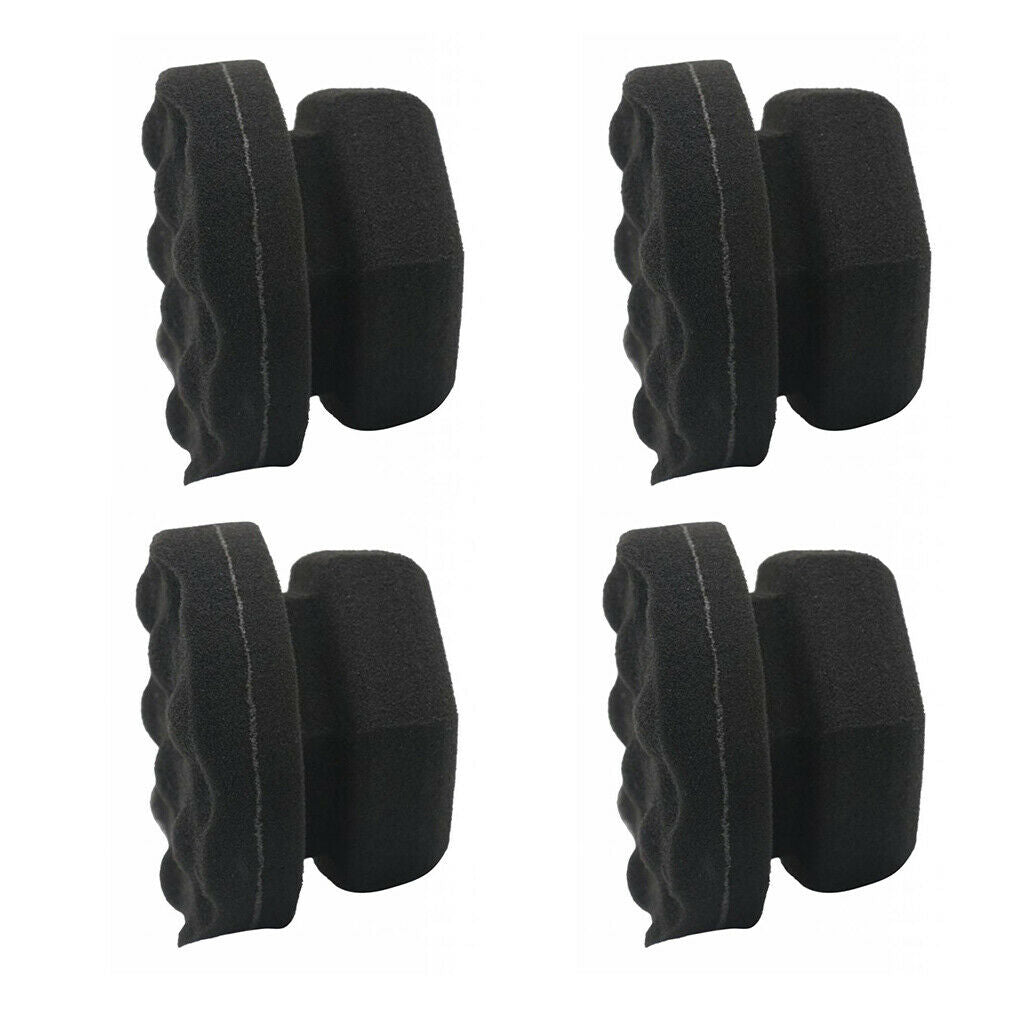 4x Hex-Grip Tire Dressing Applicator Detailing Tool For Tire Shine Dressing 8cm