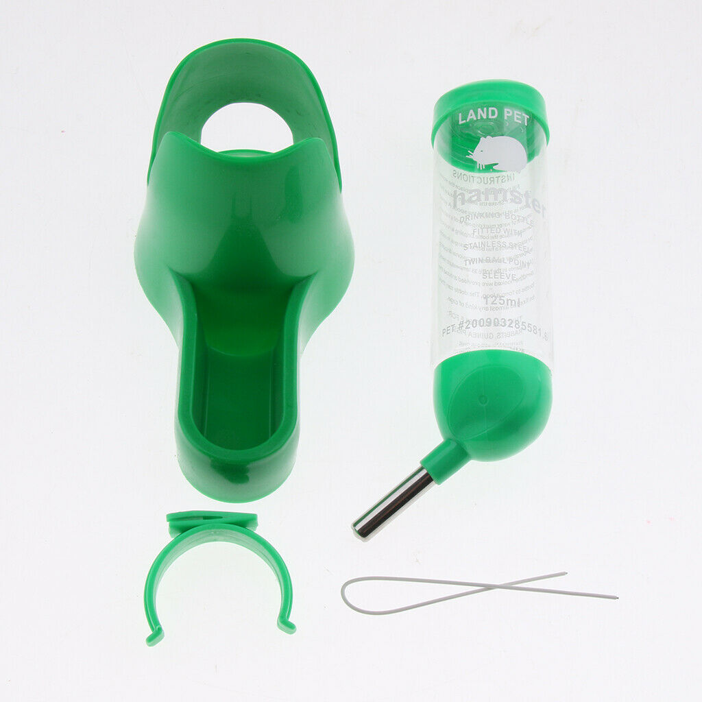 2pcs 3 IN 1 Automatic Pet Feeder Hamster Bowls Water Bottles Dispenser Bowl