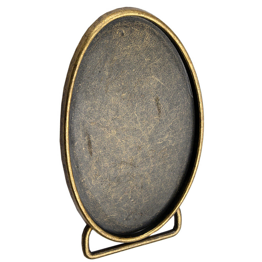 2 Pcs Mens Western Cowboy Belt Buckle Alloy Oval Belt Buckle Replacements