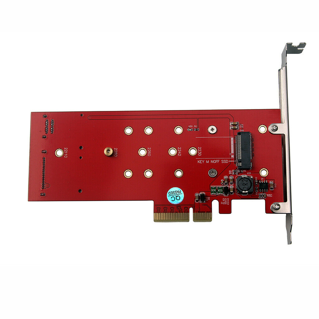 High Speed PCI Express PCI-E 4X to 3 port NGFF SSD + 2 port sata3 Expansion Card