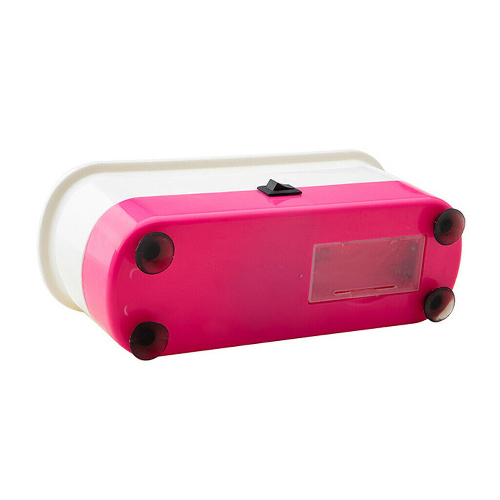 Portable Plastic Cleansing Machine Optical Glasses Contact Lens Cleaner Pink