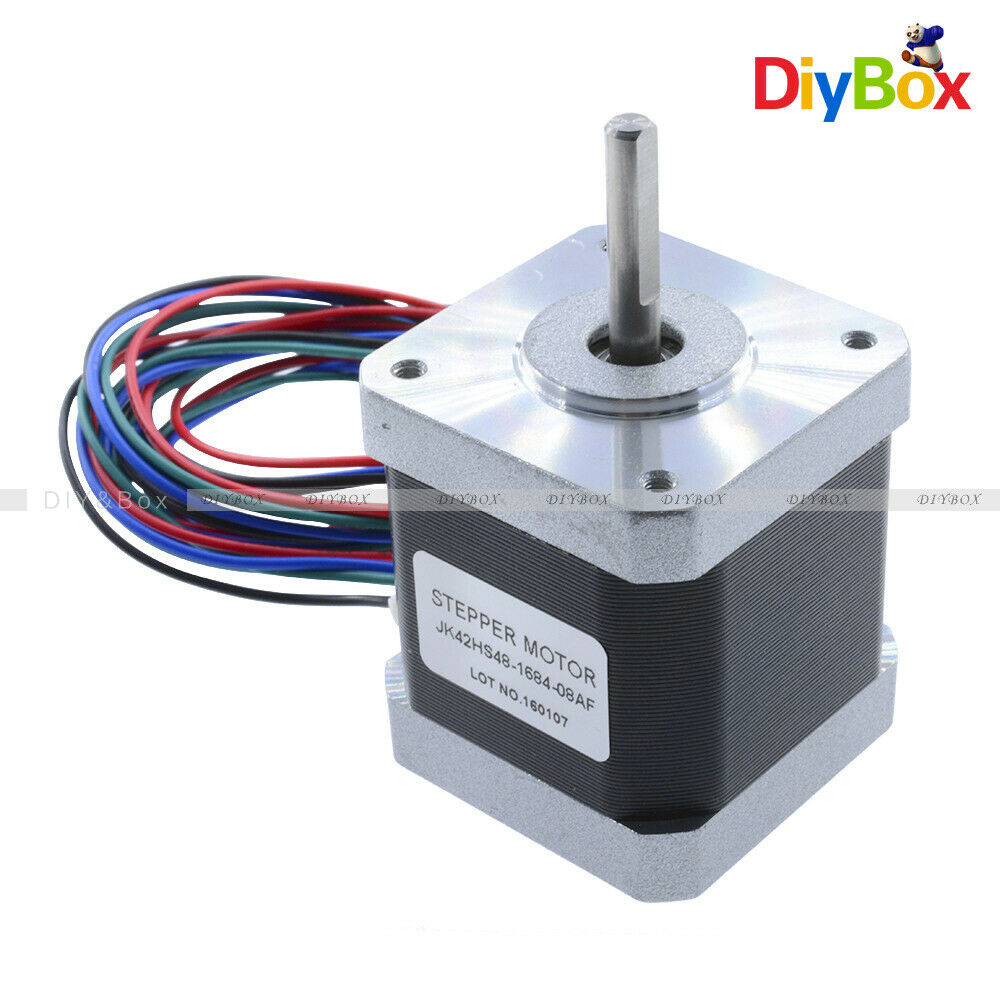 1.8 Degree 42mm 2A 12V NEMA17 2 Phase Hybird Stepper Motor JK42HS48-1684 4-Wire