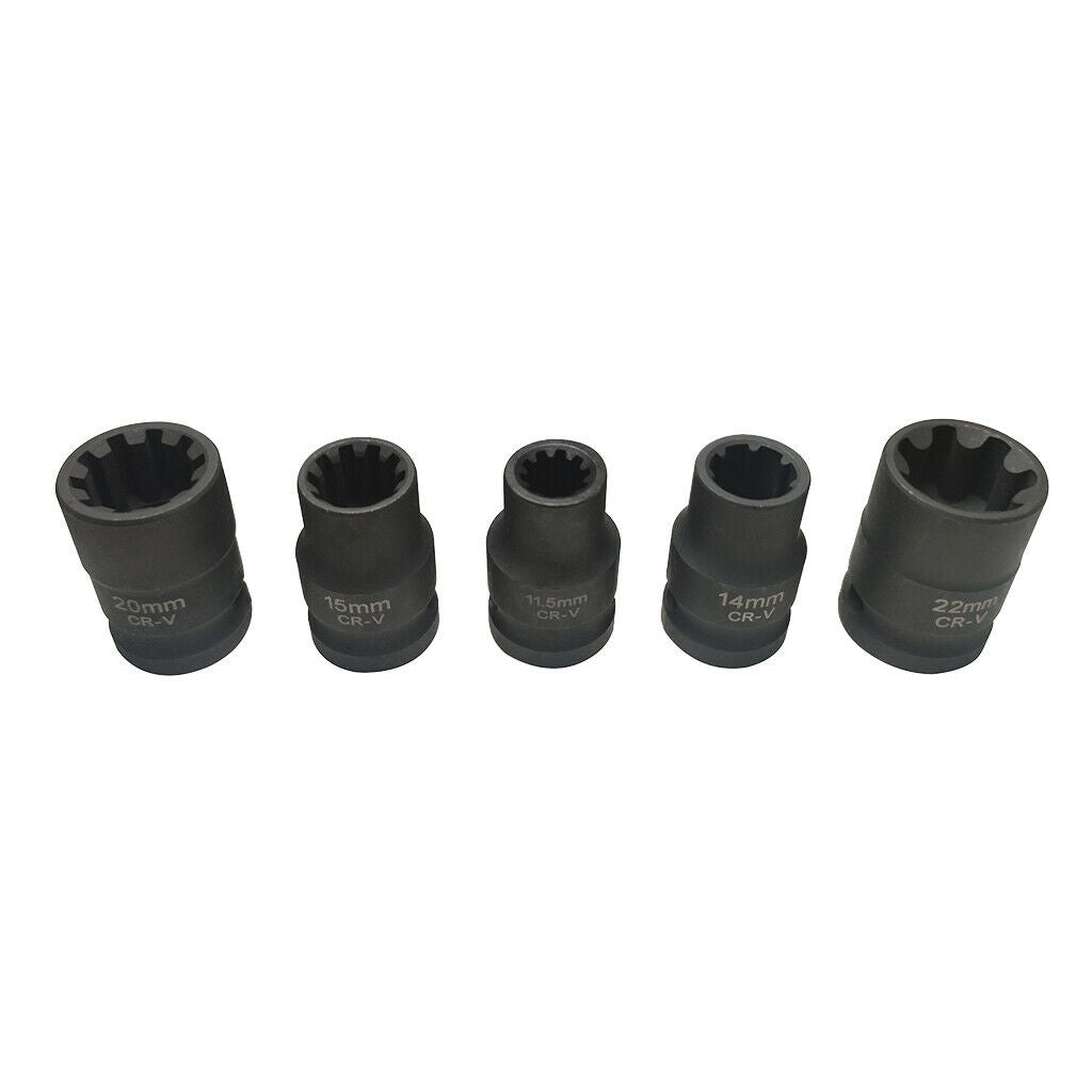 5pcs  Brake Caliper Sockets 11.5mm 15mm 20mm 14mm 22mm